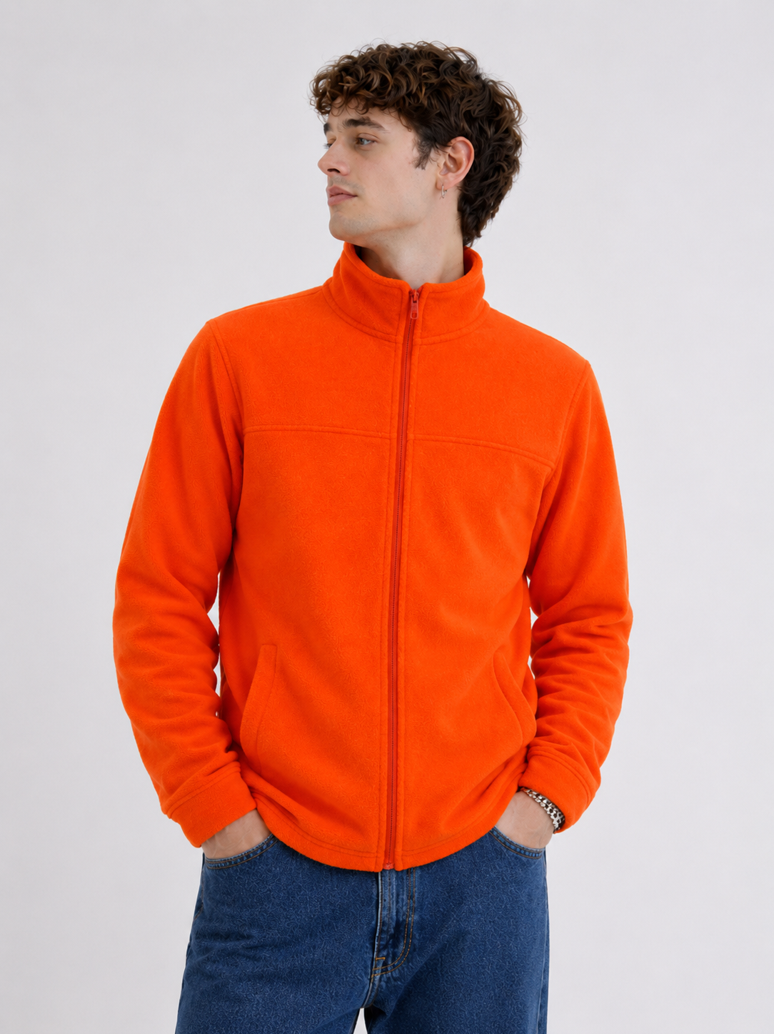 Chaqueta Polar Manga Larga Hombre