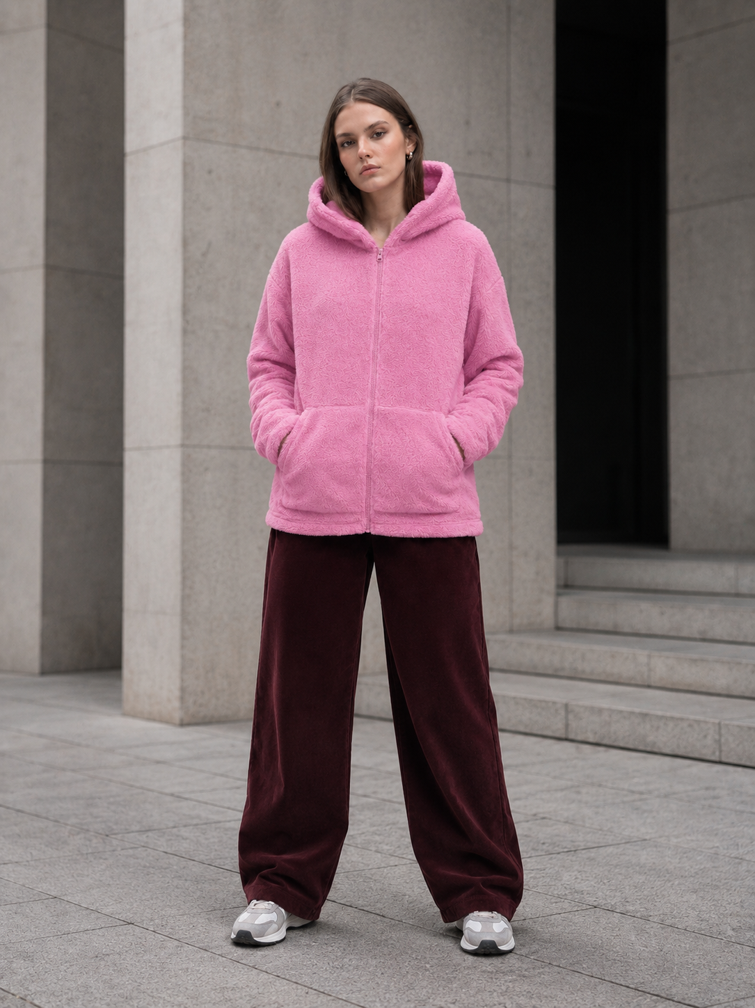 Chaqueta Polar con Capucha y Cierre - Imagen 4