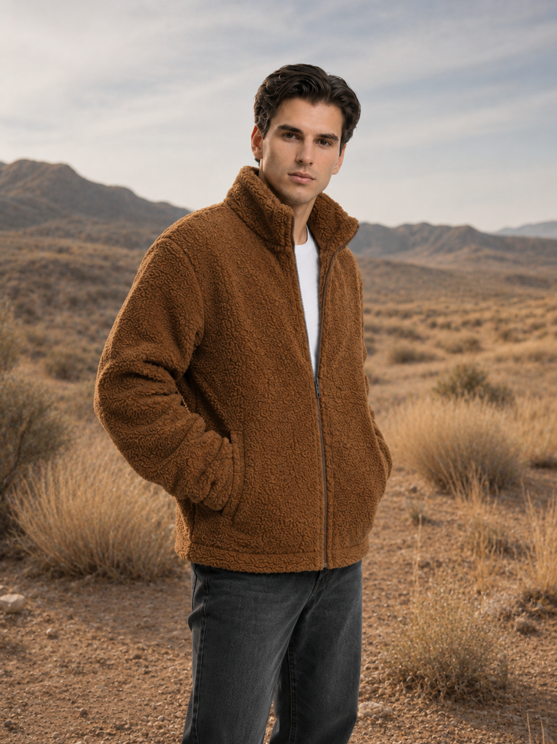 Chaqueta Polar con Cuello y Cierre - Imagen 4