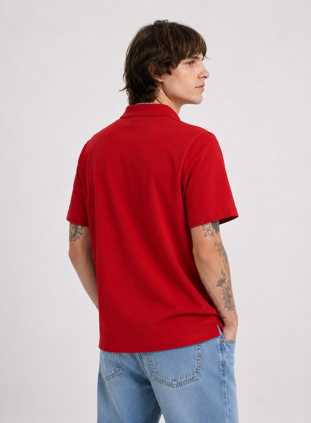 Polera Piqué Manga Corta Hombre - Imagen 2