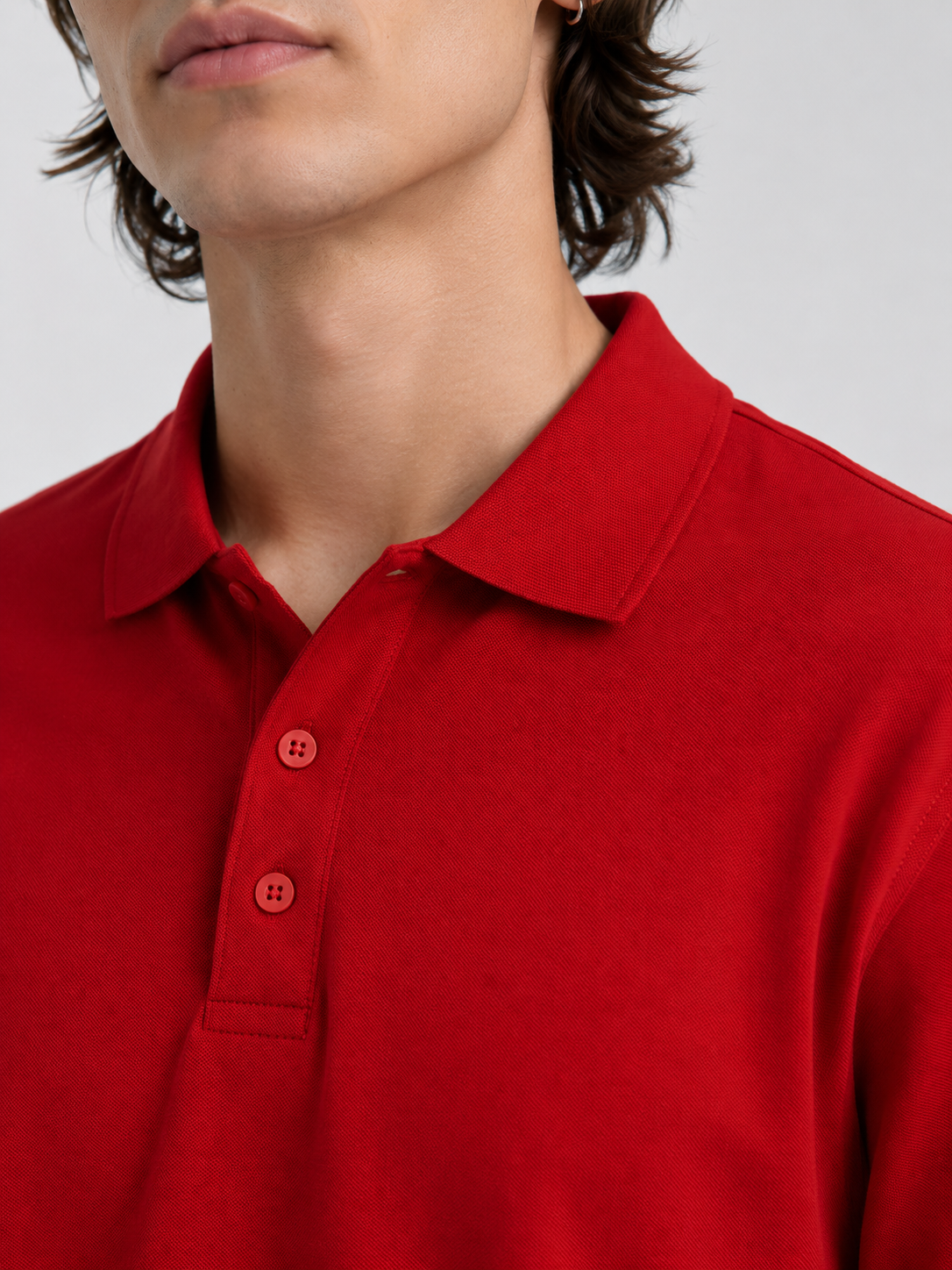 Polera Piqué Manga Corta Hombre - Imagen 3