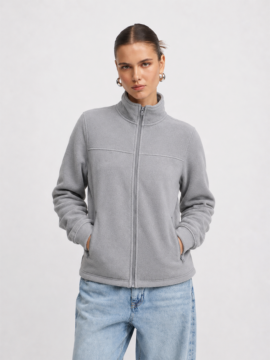 Chaqueta Polar Manga Larga Mujer